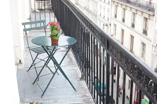 Balcon - Hôtel Gotty Paris 9e
